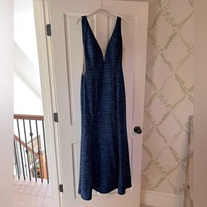Sparkly navy Jovani dress. Size 14. Never worn!